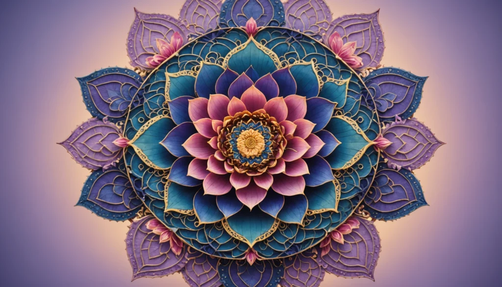 mandala fleur de lotus